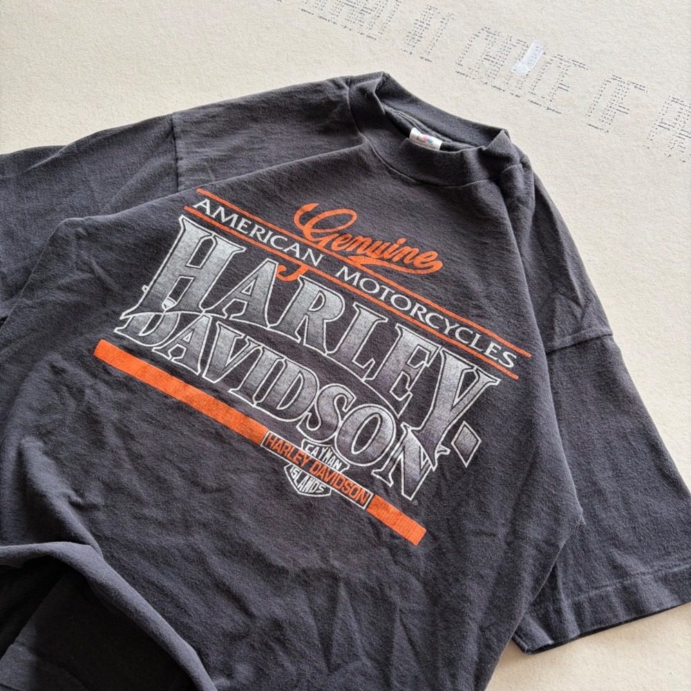 Vintage 90s Single Stitch 3d emblem style Harley Davidson T-shirt